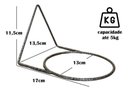 Ver imagem 2 de Kit 3 Suportes 13cm Anel Redondo Pendurar Vaso Planta Parede