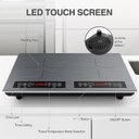 Ver imagem 5 de Gtkzw Cooktop de Indução 110v, 24 Polegadas, 2 Queimadores (preto)