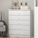 Ver imagem 6 de Quarto de Bebê Completo Cômoda 5 Gavetas com Berço 3 em 1 Abracadabra Espresso Móveis