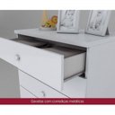 Ver mais imagens de Quarto de Bebê Completo Cômoda 5 Gavetas com Berço 3 em 1 Abracadabra Espresso Móveis Branco