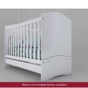 Ver imagem 7 de Quarto de Bebê Completo Cômoda 5 Gavetas com Berço 3 em 1 Abracadabra Espresso Móveis Branco
