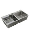 Cuba Pia Dupla Gourmet Aço Inox 304 78X43cm Guimmis.casa - 2