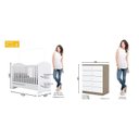 Ver imagem 3 de Quarto de Bebê Completo Cômoda 5 Gavetas com Berço 3 em 1 Abracadabra Espresso Móveis