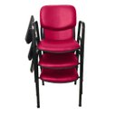 Ver imagem 2 de 03 Cadeiras Universitárias Linha Hotel Auditório Rosa