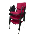 Ver imagem 1 de 03 Cadeiras Universitárias Linha Hotel Auditório Rosa
