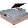 Cama Box Baú Bege e Colchão Sleep Max D33 Casal Castor - 1