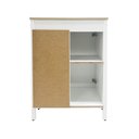 Ver imagem 6 de Gabinete Armário Banheiro Ditália 1 Porta 3 Gavetas Bn-08 Branco