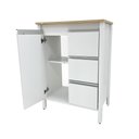 Ver mais imagens de Gabinete Armário Banheiro Ditália 1 Porta 3 Gavetas Bn-08 Branco