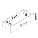 Ver imagem 6 de Rack com Painel Ripado para TV até 90 Polegadas com LED 100% MDF 228,8cmx250cm 3 Gavetas
