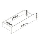 Ver imagem 6 de Rack com Painel para TV até 90 Polegadas 100% MDF Ripado com LED e 3 Gavetas 250CMX228,8cm Nobre Cinza