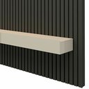 Ver mais imagens de Rack com Painel para TV até 90 Polegadas 100% MDF Ripado com LED e 3 Gavetas 250CMX228,8cm Nobre Cinza