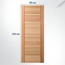 Folha de Porta Maciça 210x80cm Eucalipto Pm95 Clean Cruzeiro Portas - 2