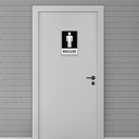 Ver imagem 3 de Combo 10 Placas de Sinalização Banheiro Masculino 15x20 Acesso - A-466 F9e