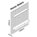 Ver imagem 5 de Rack com Painel para TV até 90 Polegadas 100% MDF Ripado com LED e 3 Gavetas 250CMX228,8cm Nobre Branco