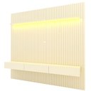 Ver imagem 3 de Painel para TV até 90 Polegadas 229x250cm Ripado com LED 3 Gavetas 100% MDF