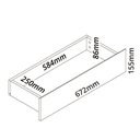 Ver imagem 6 de Rack com Painel para TV até 90 Polegadas 100% MDF Ripado com LED e 3 Gavetas 250CMX228,8cm Nobre Branco