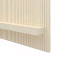 Ver mais imagens de Rack com Painel para TV até 90 Polegadas 100% MDF Ripado com LED e 3 Gavetas 250CMX228,8cm Nobre Branco