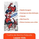 Ver imagem 3 de Toalha de Banho Personagens Estampada Menino Menina Homem Aranha Lepper
