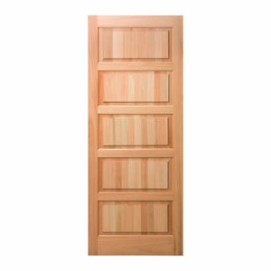 Folha de Porta Maciça 210x80cm Eucalipto PP01 Cruzeiro Portas