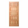 Folha de Porta Maciça 210x80cm Eucalipto PP01 Cruzeiro Portas - 1