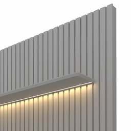 Painel para TV até 90 Polegadas Ripado com LED 230cm 100% MDF Nobre - 6
