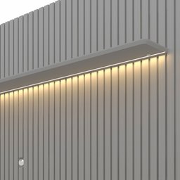 Painel para TV até 90 Polegadas Ripado com LED 230cm 100% MDF Nobre - 11