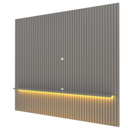 Painel para TV até 90 Polegadas Ripado com LED 230cm 100% MDF Nobre - 14