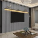 Ver imagem 2 de Painel para TV até 90 Polegadas Ripado com LED 230cm 100% MDF Nobre