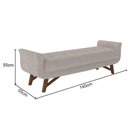 Ver imagem 5 de Puff Recamier 140cm Neville P02 Linho Cru - Mpozenato