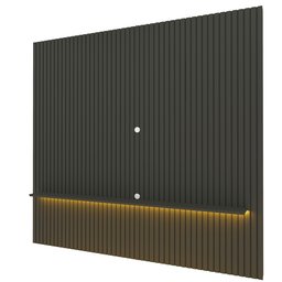Painel para TV até 90 Polegadas Ripado com LED 230cm 100% MDF Nobre - 14