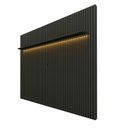 Ver imagem 3 de Painel Ripado para TV até 90 Polegadas 100% MDF com LED 230CMX250CM Nobre Cinza