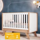 Ver imagem 2 de Berco Mini Cama Grade Fixa 139x79 Cm Confete Branco Jequitiba Hp Henn