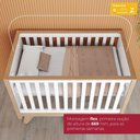 Ver imagem 5 de Berco Mini Cama Grade Fixa 139x79 Cm Confete Branco Jequitiba Hp Henn
