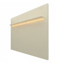 Ver imagem 4 de Painel Ripado para TV até 90 Polegadas 100% MDF com LED 230CMX250CM Nobre Branco