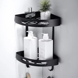 Suporte de Canto Prateleira Banheiro Shampoo Condicionador Sabonete Box Saboneteira Lavanderia Organ - 2