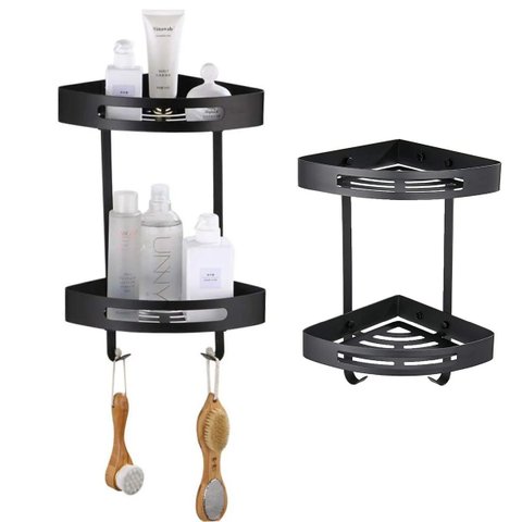 Suporte de Canto Prateleira Banheiro Shampoo Condicionador Sabonete Box Saboneteira Lavanderia Organ