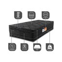 Ver imagem 3 de Colchão Solteiro Cama Inbox Ortofirm Black 88x188x32 Double Face Espuma D33 Preto