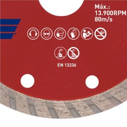 Disco de Corte Diamantado Turbo Pro 110x20mm - Norton - 5