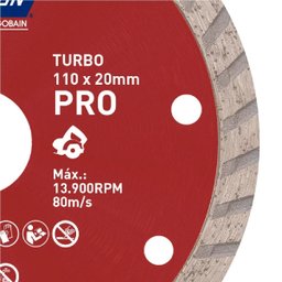 Disco de Corte Diamantado Turbo Pro 110x20mm - Norton - 4