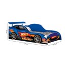 Ver imagem 2 de Cama Montessoriana Racing Car em MDF com Colchão Incluso:Azul