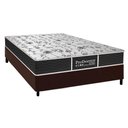 Ver imagem 1 de Cama Box Casal: Colchão Molas Probel Prolastic Sleep + Base Crc Suede Brown(138x188)