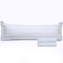 Ver imagem 1 de Kit 2 Fronhas Travesseiro de Corpo Percal 300 Fios 100% Algodão 50x130cm Bf Colchões