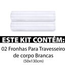Ver imagem 2 de Kit 2 Fronhas Travesseiro de Corpo Percal 300 Fios 100% Algodão 50x130cm Bf Colchões