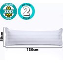 Ver imagem 3 de Kit 2 Fronhas Travesseiro de Corpo Percal 300 Fios 100% Algodão 50x130cm Bf Colchões