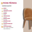Ver imagem 4 de Conjunto Suíça com 2 Cadeiras Madeira Moderna Mobília Star Caramelo / Imbuia Nat.