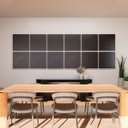 Ver imagem 2 de Painel Acústico Absorvedor Decorativo 60x60 Soft Linho Maestra Acústica:preto