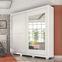 Ver imagem 1 de Guarda Roupa Casal 210,30cm 2 Portas de Correr com Espelhos 100% MDF Antúrio Espresso Móveis