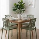 Ver mais imagens de Jogo 4 Cadeiras Tramontina Joana Verde Oliva Área Gourmet
