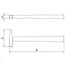 Ver imagem 4 de Martelo de Pena com Cabo de Madeira 1.000 G Tramontina Pro Tramontina