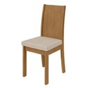 Ver imagem 4 de Conjunto Sala de Jantar 4 Lugares Quadrada Tampo Vidro/MDF Mesa Celebrare e Cadeiras Athenas